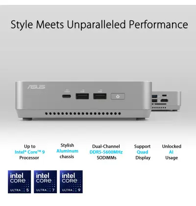 Asus NUC 14 Pro+, CPU Intel Core™ Ultra 5
