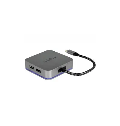 Docking Station USB Type-C 4K - HDMI / Hub / LAN / PD 3.0 con illuminazione a LED  2