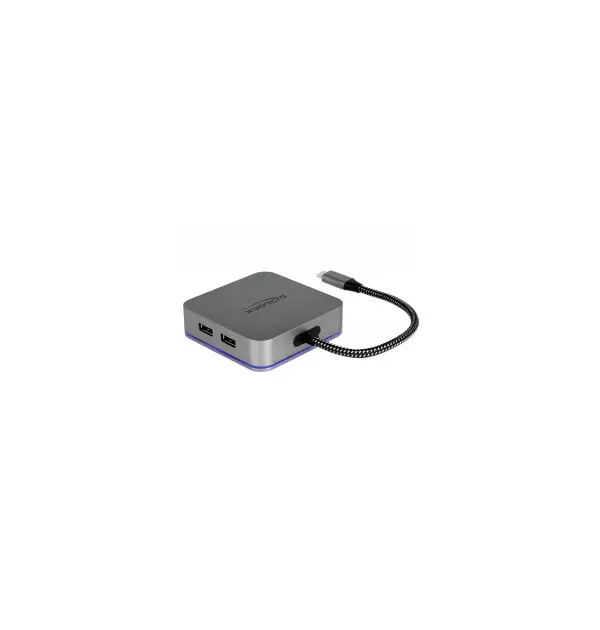 Docking Station USB Type-C 4K - HDMI / Hub / LAN / PD 3.0 con illuminazione a LED 