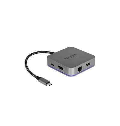 Docking Station USB Type-C 4K - HDMI / Hub / LAN / PD 3.0 con illuminazione a LED 