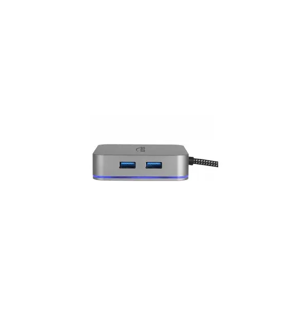 Docking Station USB Type-C 4K - HDMI / Hub / LAN / PD 3.0 con illuminazione a LED 