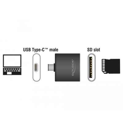 Card reader USB Type-C - SDHC / SDXC UHS-II / MMC slot singolo