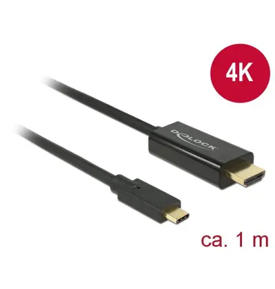 Cavo USB Type-C maschio - HDMI maschio (DP Alt Mode) 4K 30 Hz 1 m nero