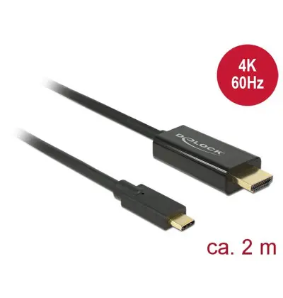 Cavo USB Type-C maschio - HDMI maschio (DP Alt Mode) 4K 60 Hz 2 m nero