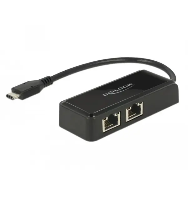 Adattatore USB Type-C - 2x Gigabit LAN...